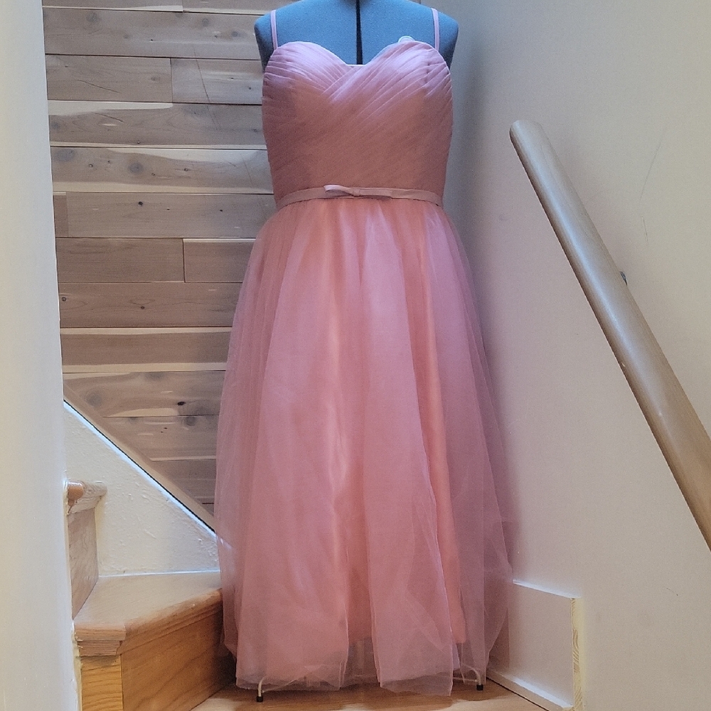 Strapless Pink Tulle Dress